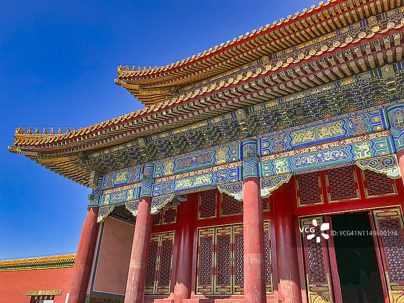 紫禁城太和门图片素材