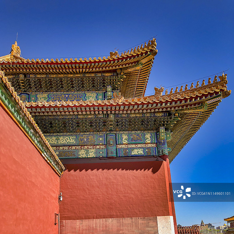 紫禁城太和门图片素材