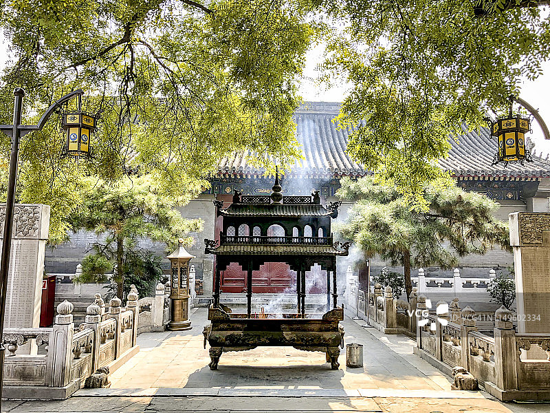 北京白云观的香炉图片素材