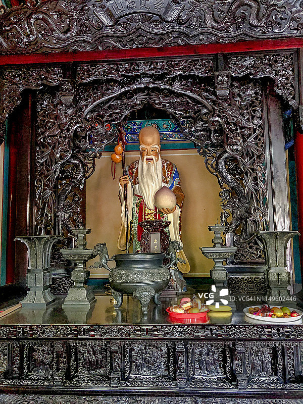 北京白云观寿星雕像图片素材