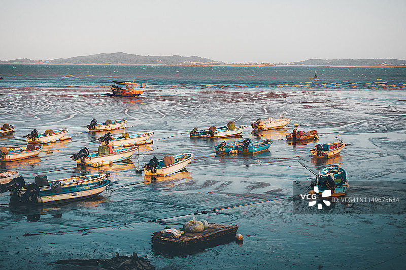 厦门老渔船图片素材