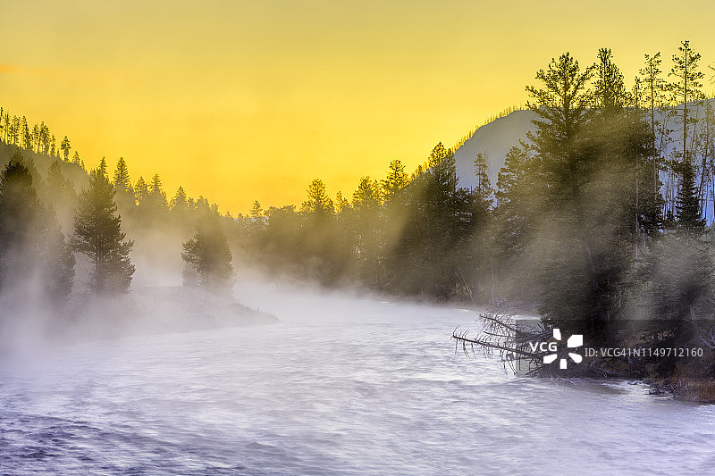 黄石国家公园在怀俄明州图片素材