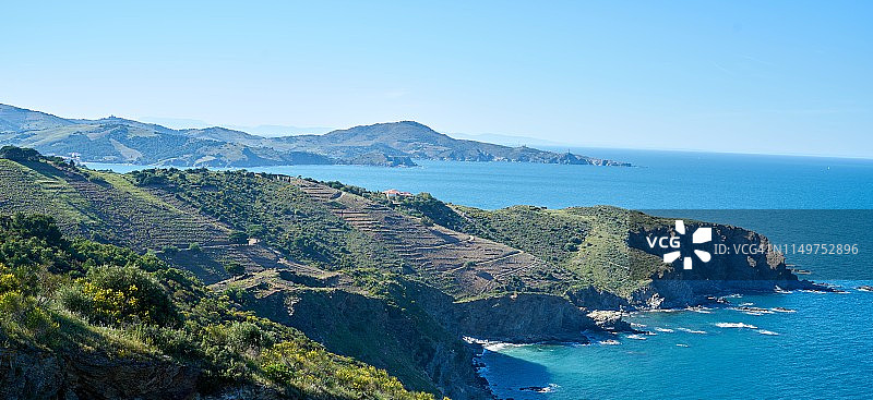 塞贝尔附近的海岸风光图片素材