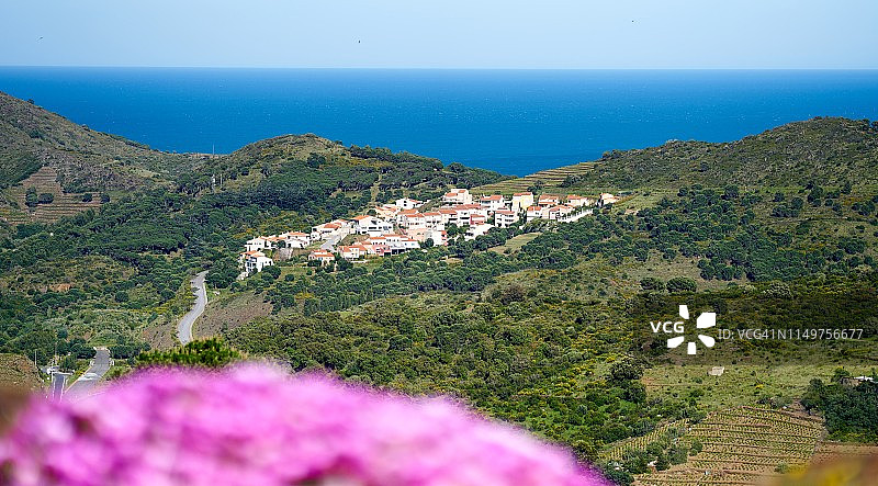 韦梅耶海岸，靠近PORT VENDRES图片素材