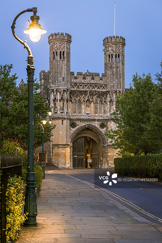 英国肯特郡坎特伯雷圣奥古斯丁修道院图片素材