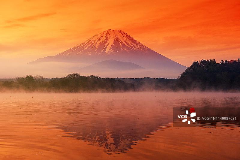 富士山双峰图片素材