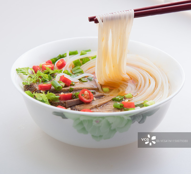 美味的中国米粉特色菜图片素材