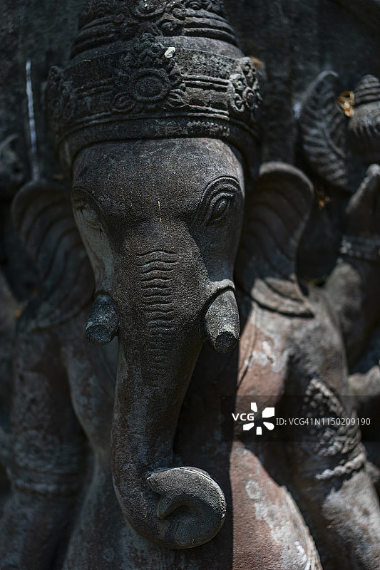 石雕象头神：印度成功之神图片素材