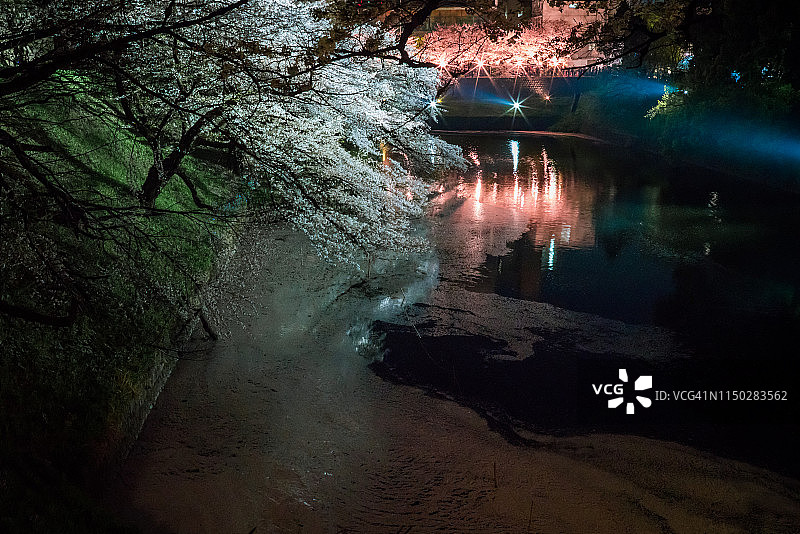 千鸟渊护城河图片素材