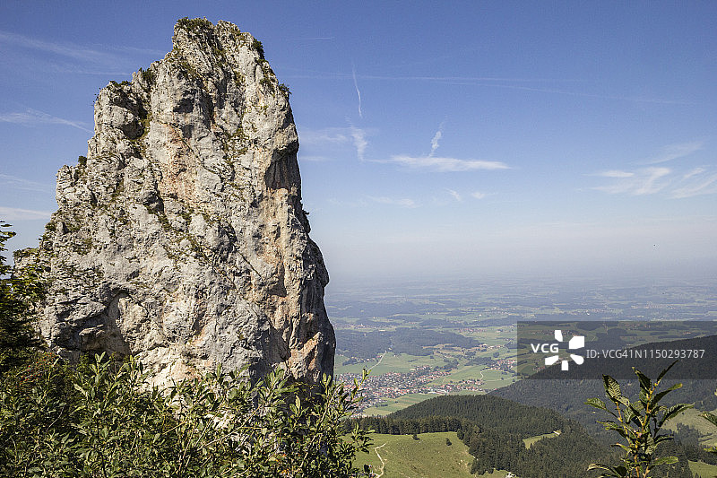 德国巴伐利亚坎彭施万德眺望基姆高风光图片素材