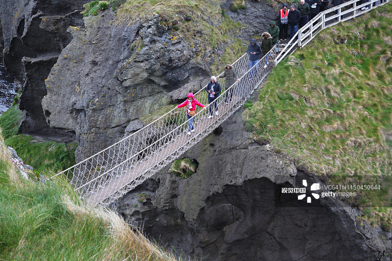 卡里克索桥，安特里姆海岸，北爱尔兰图片素材