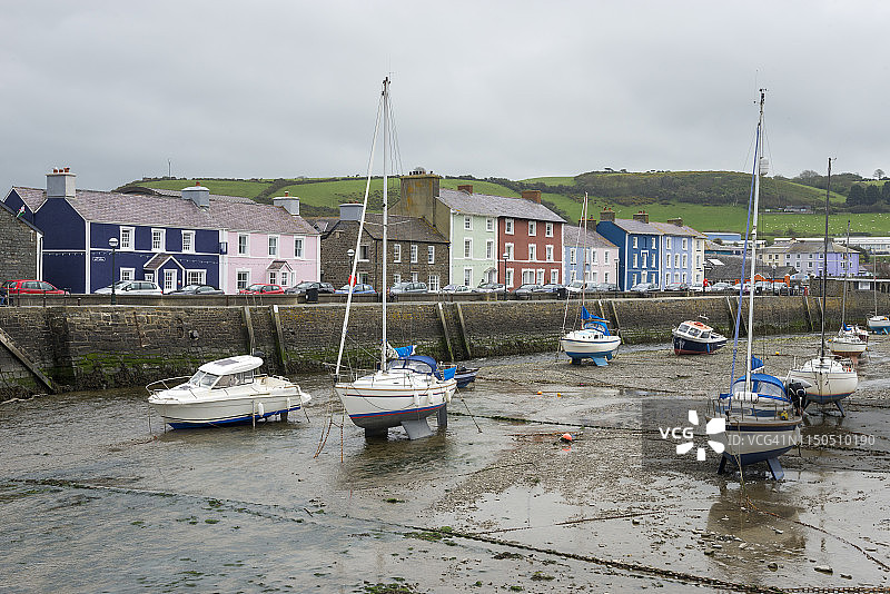 威尔士迪费德郡阿伯雷龙港图片素材