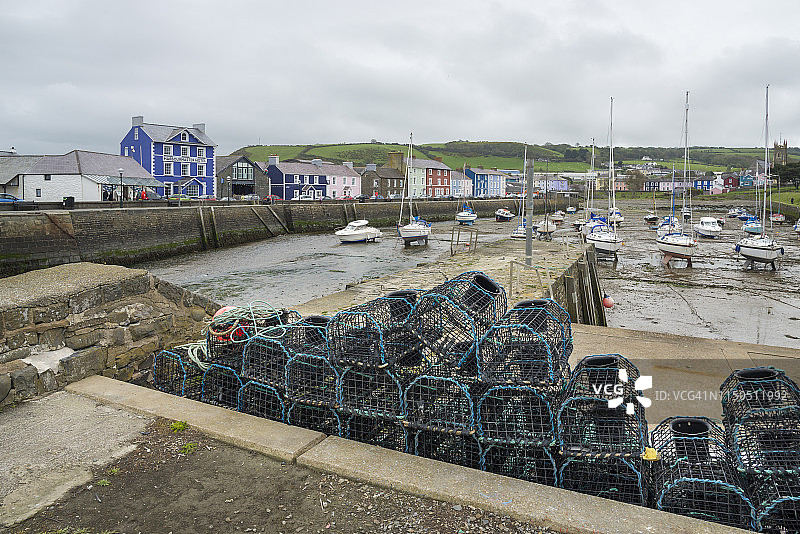 威尔士迪费德郡阿伯雷龙港图片素材
