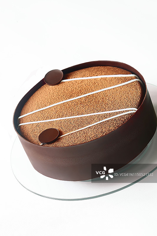 纯素黑巧克力布朗尼蛋糕图片素材