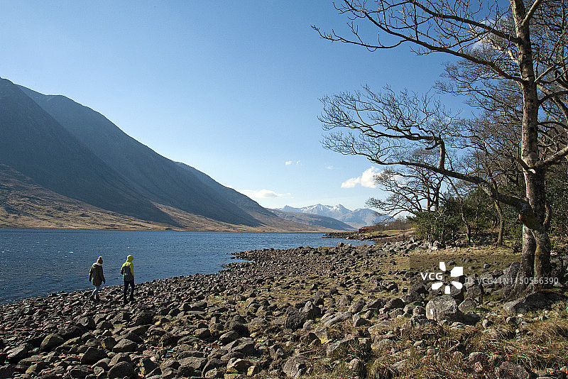 苏格兰高地斯凯岛埃蒂夫湖的北端图片素材