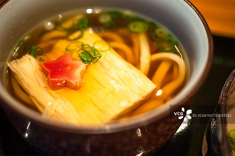 日本京都的乌冬面图片素材