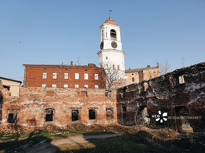 维堡老教堂遗址图片素材