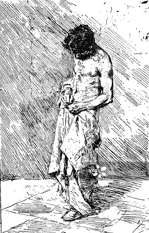 正在系扣子的男人图片素材