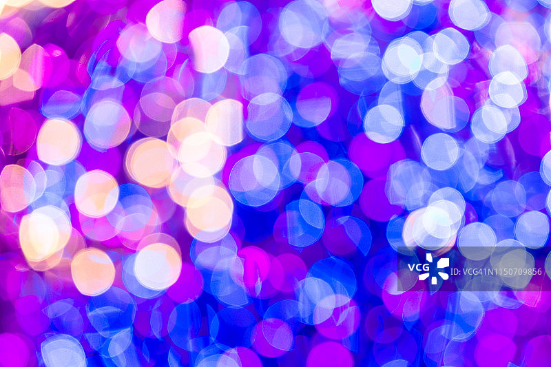 蓝色圣诞冬季散景背景图片素材