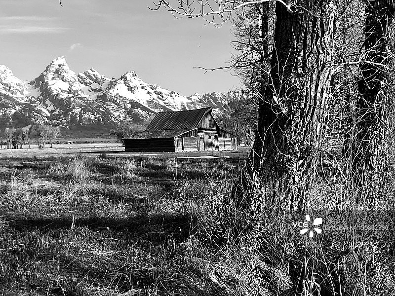 大提顿国家公园摩门街历史景观图片素材