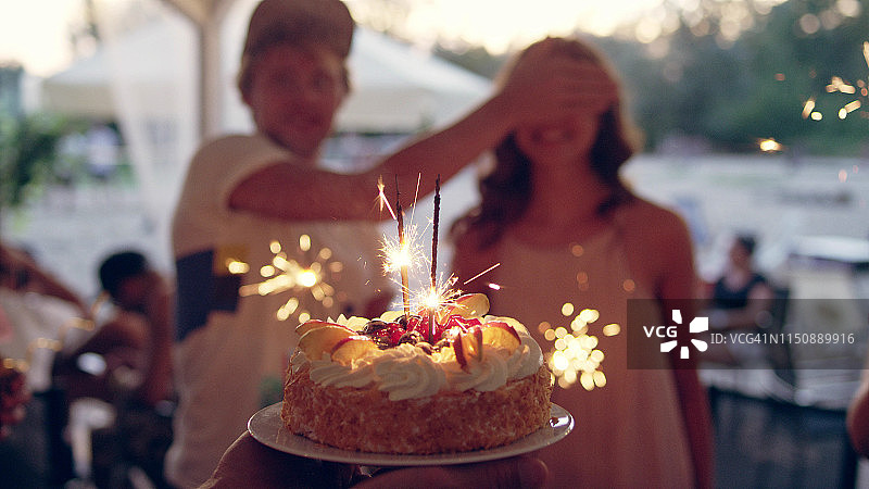 花园生日派对图片素材