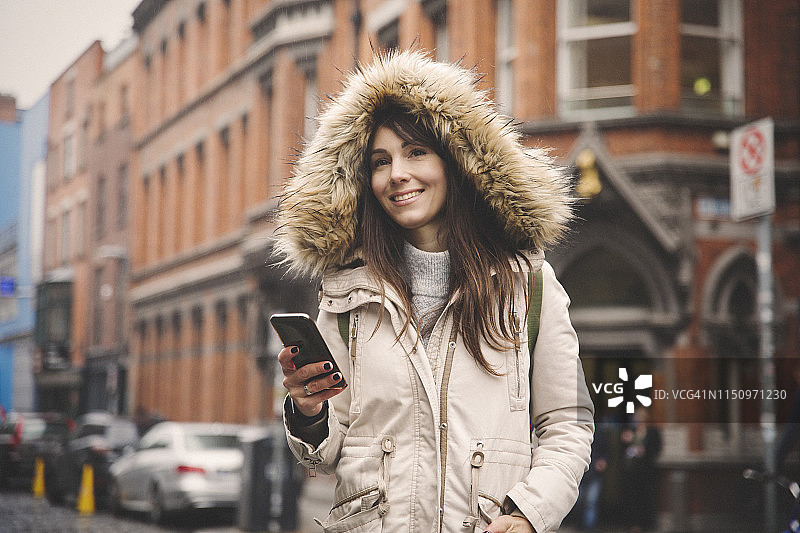 在都柏林的女人图片素材