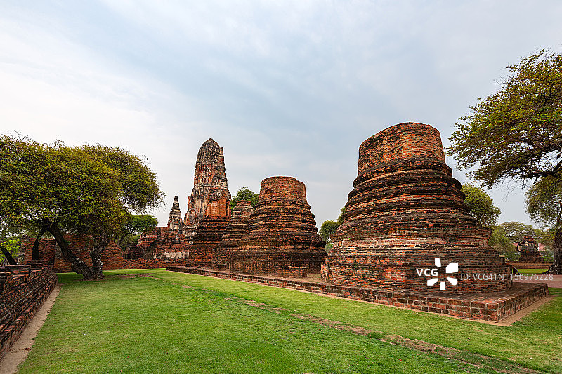 阿瑜陀耶帕拉玛寺，联合国教科文组织世界遗产，泰国图片素材