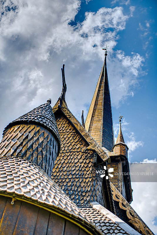 探索隆木板教堂图片素材