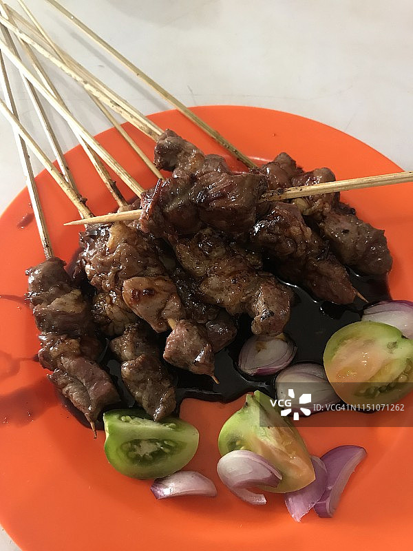印尼牛肉沙爹图片素材