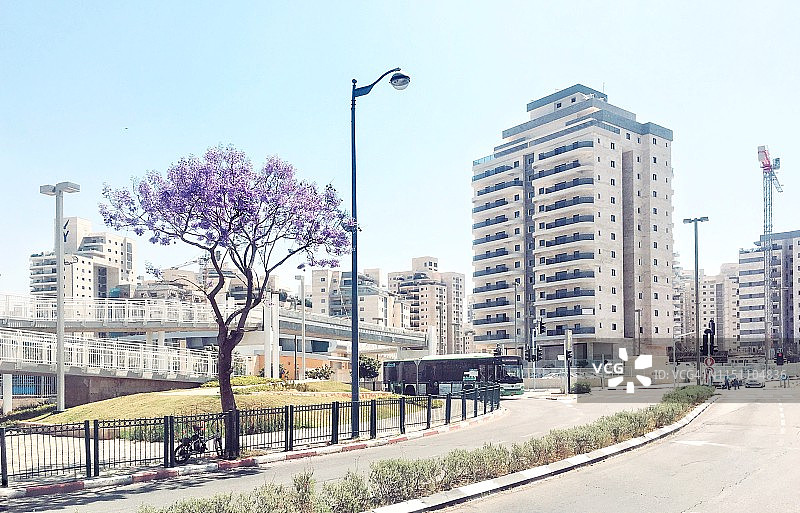 以色列佩塔提克瓦住宅区，特拉维夫图片素材