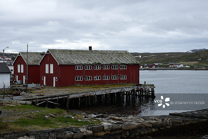 梅哈姆港口，挪威北部加姆维克图片素材