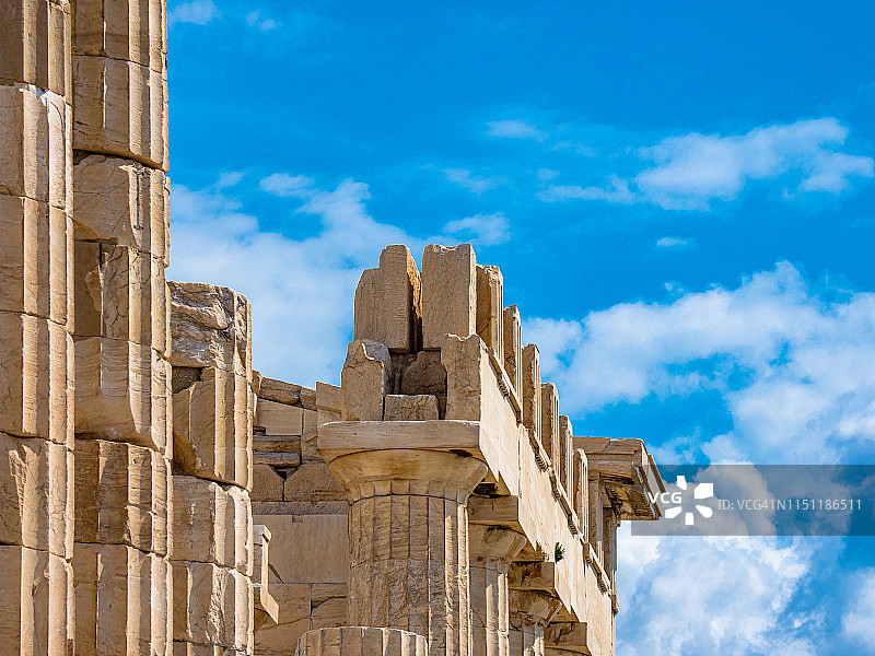 雅典卫城的帕特农神庙图片素材