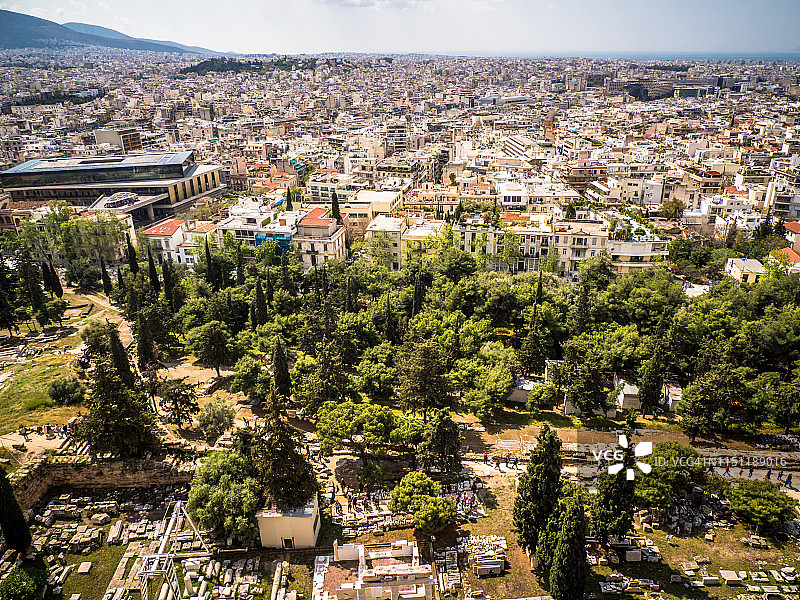 雅典城市天际线图片素材