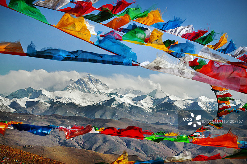 珠穆朗玛峰图片素材