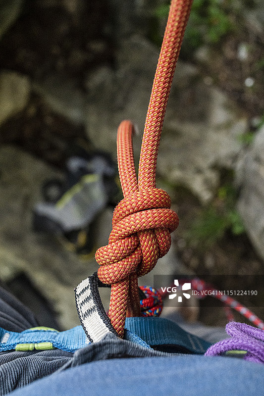 八字结（也称萨伏伊结）图片素材