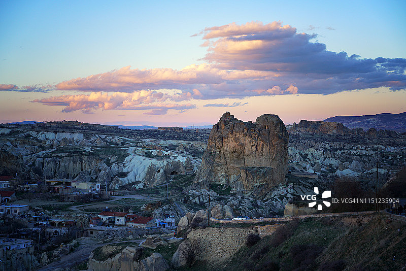 土耳其格雷梅卡帕多奇亚的黎明景观图片素材