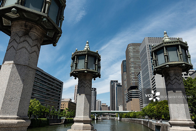 大阪中之岛的城市建筑图片素材