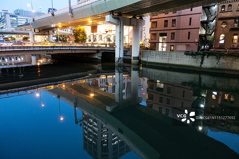 大阪中之岛的城市建筑图片素材