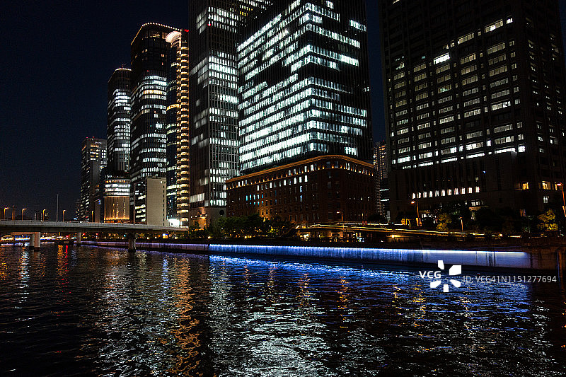 大阪中之岛的城市建筑图片素材