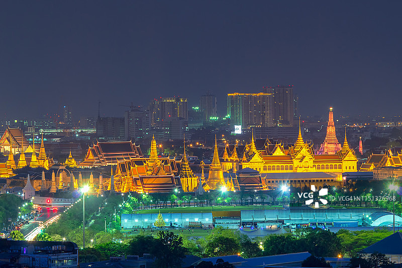 曼谷玉佛寺与大皇宫图片素材