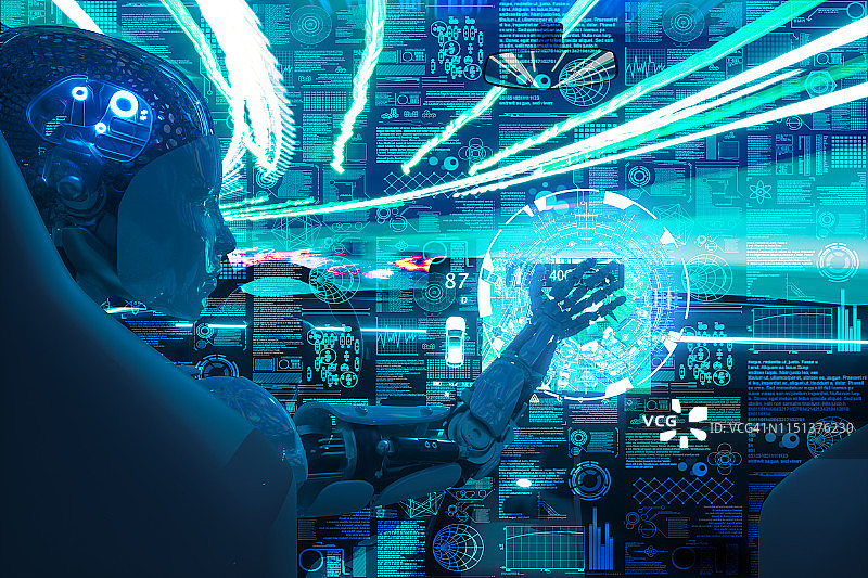 AI城市驾驶图片素材