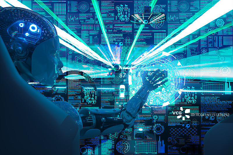 AI城市驾驶图片素材