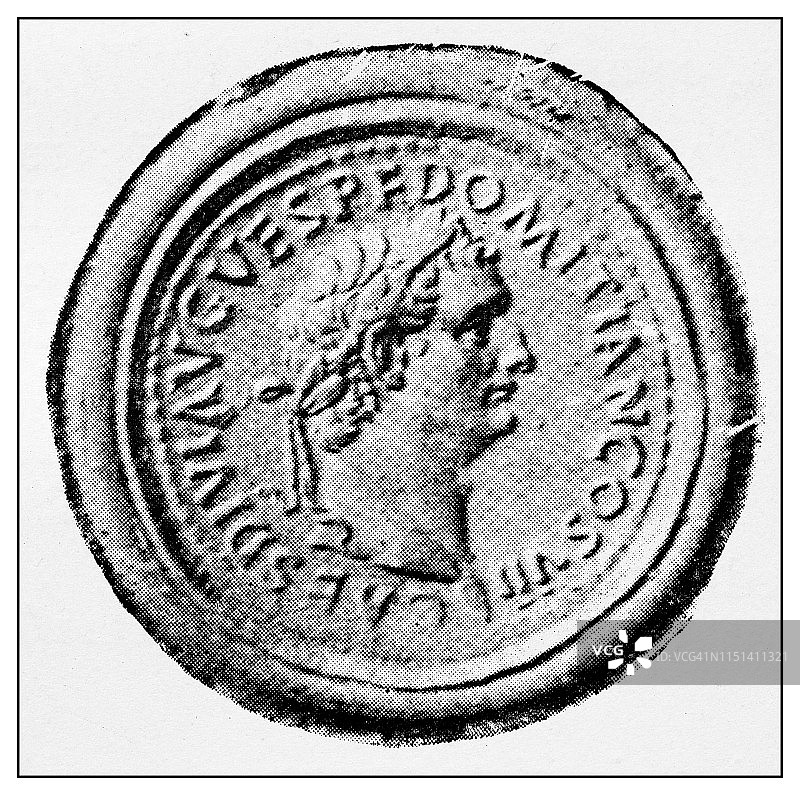 经典肖像图集 - 罗马：图密善硬币图片素材