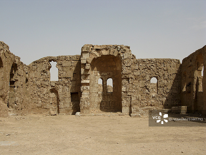 叙利亚塞尔吉奥波利斯（雷萨法）的城门图片素材