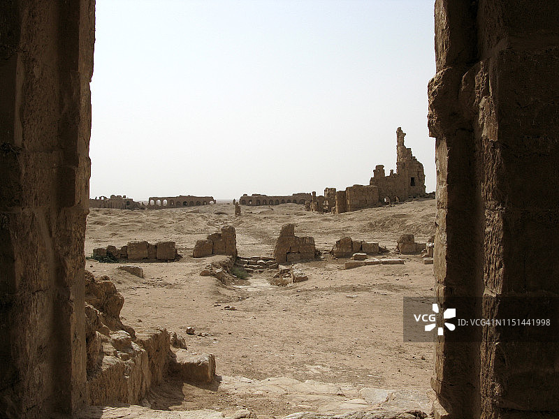 塞尔吉奥波利斯（雷萨法）古城遗址，叙利亚图片素材