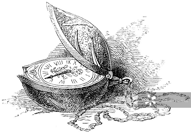 16世纪德国怀表图片素材