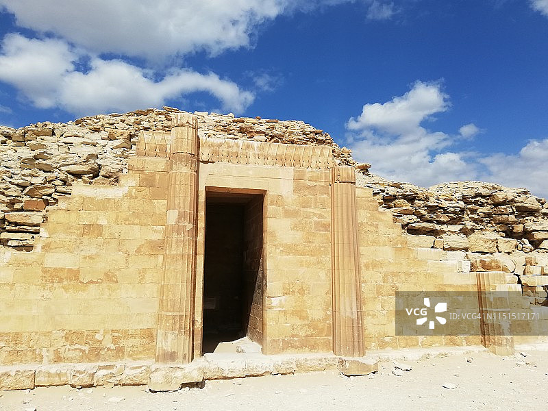 法老左塞尔 funerary complex 凉亭图片素材