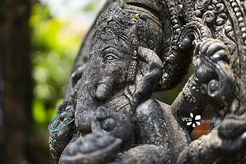 石雕象头神：印度成功之神图片素材
