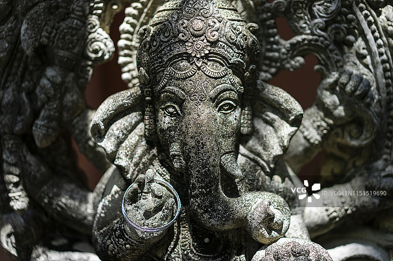 石雕象头神：印度成功之神图片素材