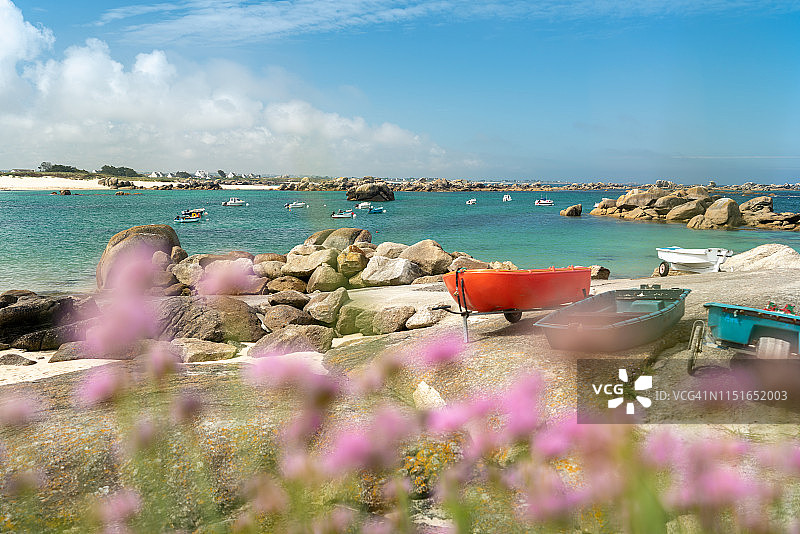 布列塔尼的加勒比海：菲尼斯泰尔北部图片素材